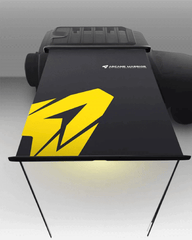 Arcane Warrior retractable side tent canopy for Jeep Wrangler camping setup