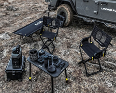 Durable Arcane Warrior magnetic camping table for rugged off-road use