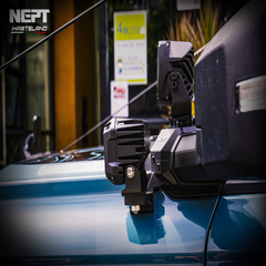 Ford Bronco NEPT Wasteland A-Pillar light mounts for LED pod installation