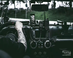 Reinforced central control rail for Jeep JK by FURY Gravity Armory