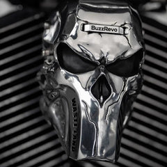 BuzzRevo Skeleton Skull Horn Cover For Harley Davidson