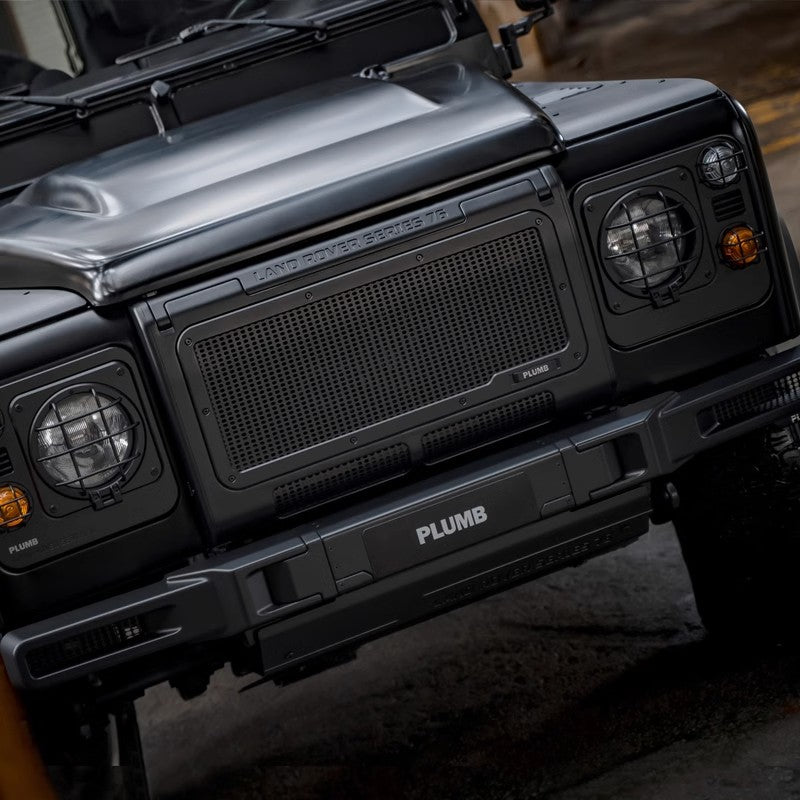 PLUMB front bumper modification kit for old Land Rover Defender 90/110. Mud and sand guard. Lower guard plate.