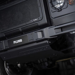 PLUMB front bumper modification kit for old Land Rover Defender 90/110. Mud and sand guard. Lower guard plate.