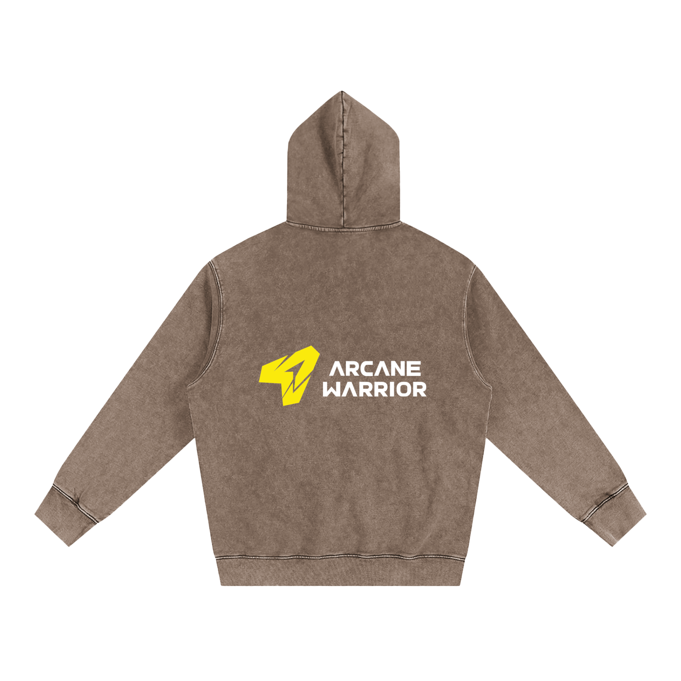 ARCANE WARRIOR Heavyweight Pure Cotton Classic Snow Washed Hoodie