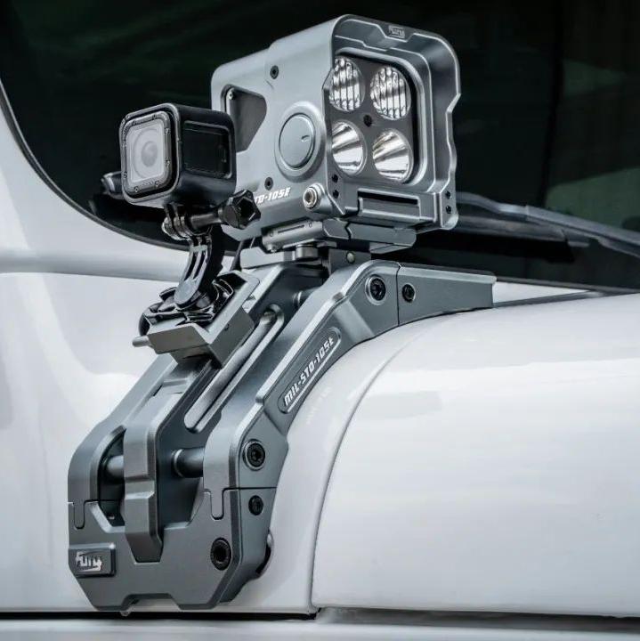 FURY Gravity A-pillar integrated lighting system for Jeep Wrangler