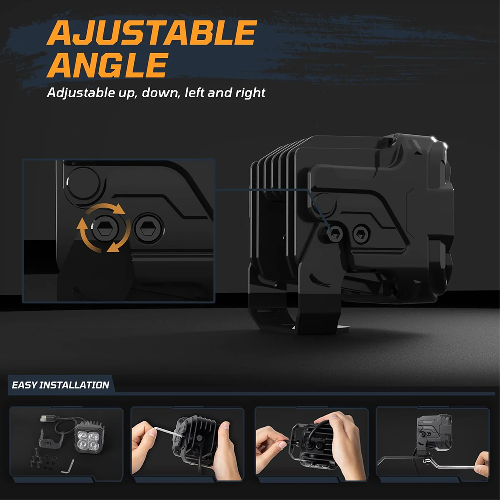 TEQUISON Series A1 Pro 3 Inch Pod LED Light Set