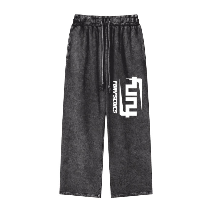 FURY Gravity Acid Wash Straight Leg Sweatpants