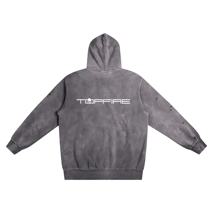 TopFire Jeep Wrangler Hand-Frayed Hoodie