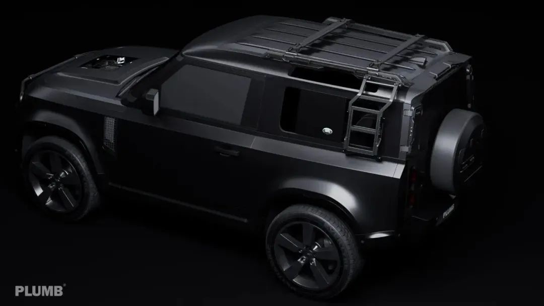 PLUMB "M-one" Series Roof Rack and Ladder For Land Rover Defender 90