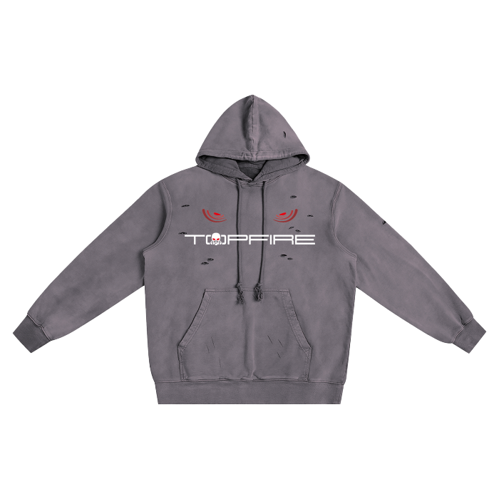 TopFire Jeep Wrangler Hand-Frayed Hoodie