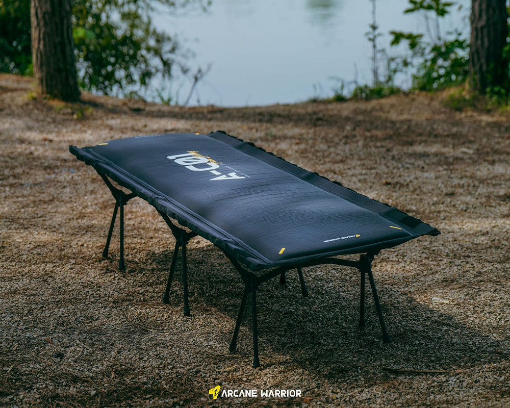 Self-inflating Arcane Warrior cot for rugged outdoor and off-road use