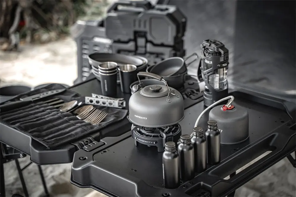 Lightweight and heat-resistant FURY Gravity camping cookware set