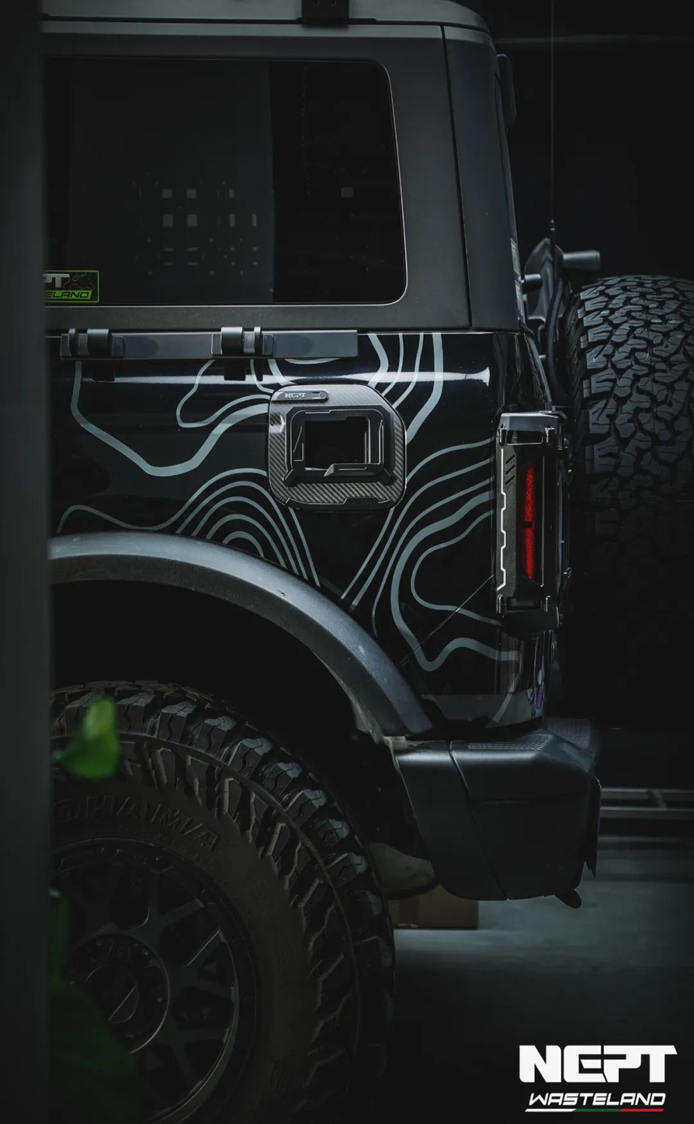 NEPT Wasteland Ford Bronco Fuel Door