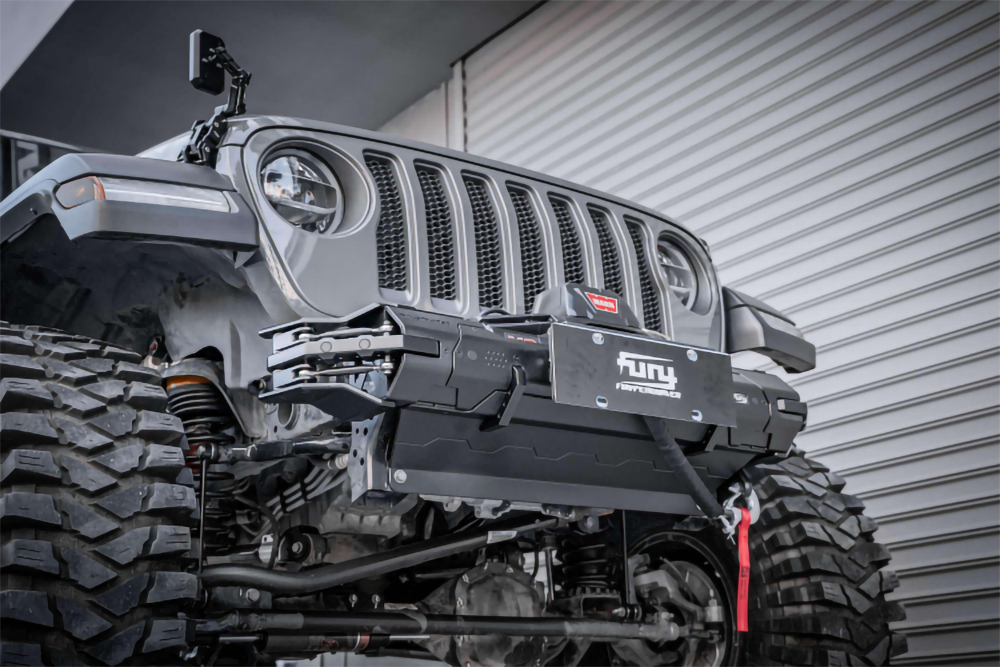 FURY Gravity Jeep Gladiator & Wrangler JL front bumper with LED light mounts