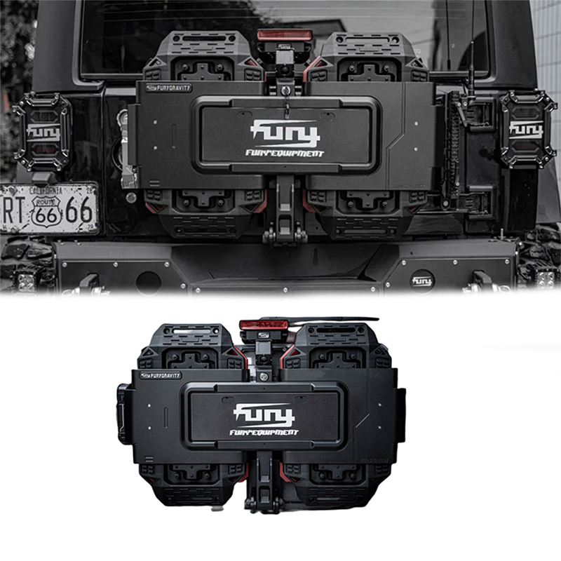 Jeep Wrangler JK & JL off-road spare tire delete kit with recovery board mount