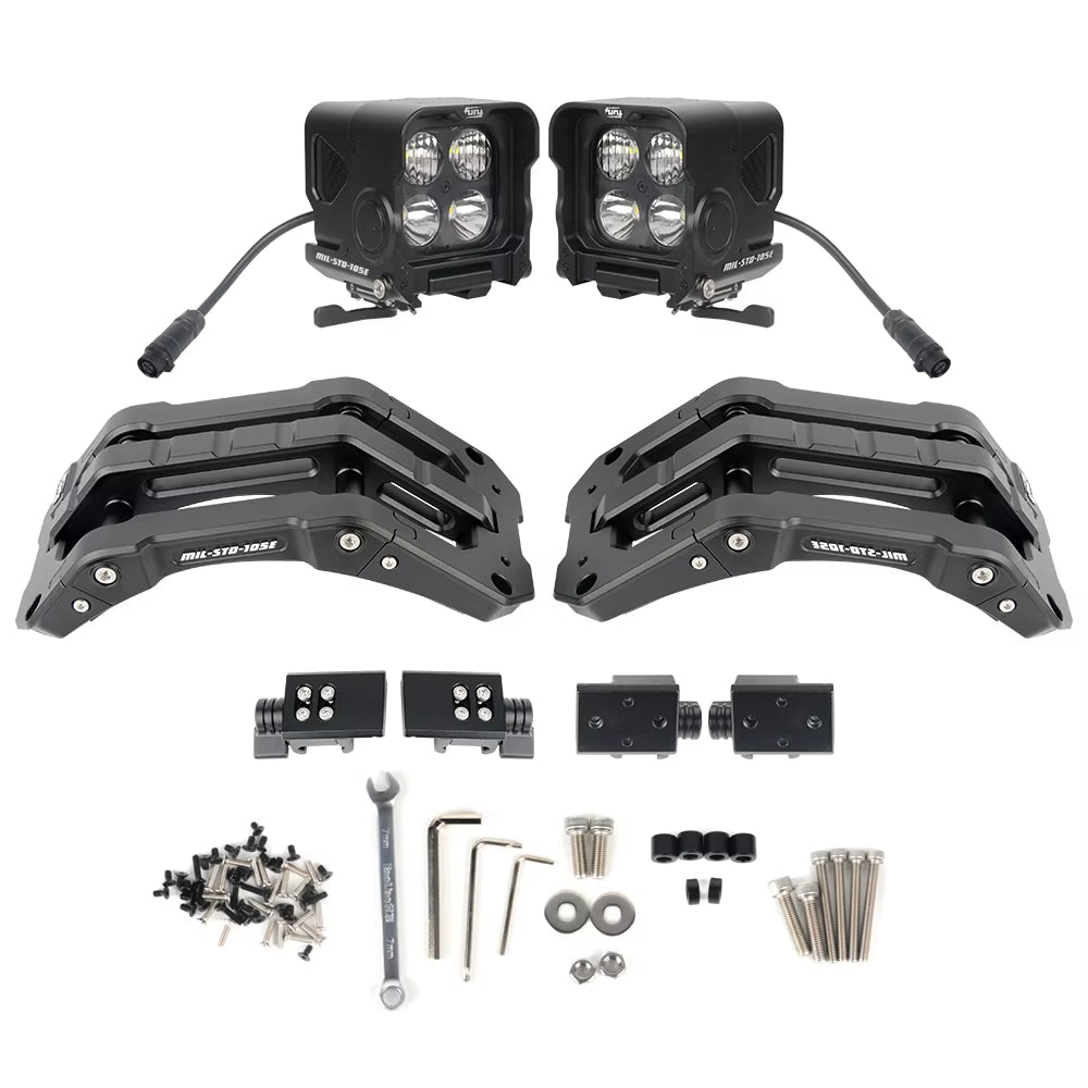 Jeep Wrangler JL & JT weather-resistant A-Pillar lights – FURY Gravity Series