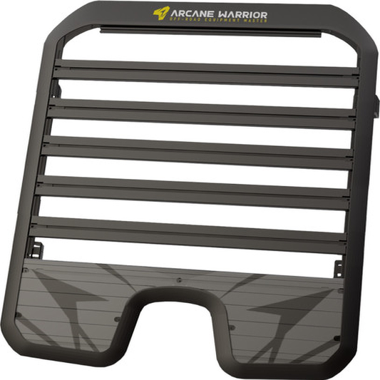 Jeep Wrangler JL Arcane Warrior roof rack with built-in side ladder for overlanding 800