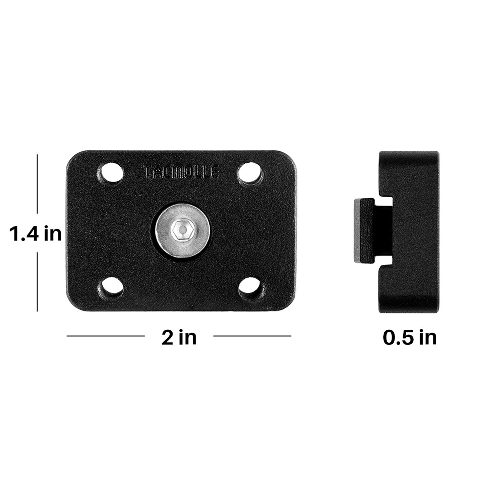 Molle Panel Mounting bracket base 2 Pack