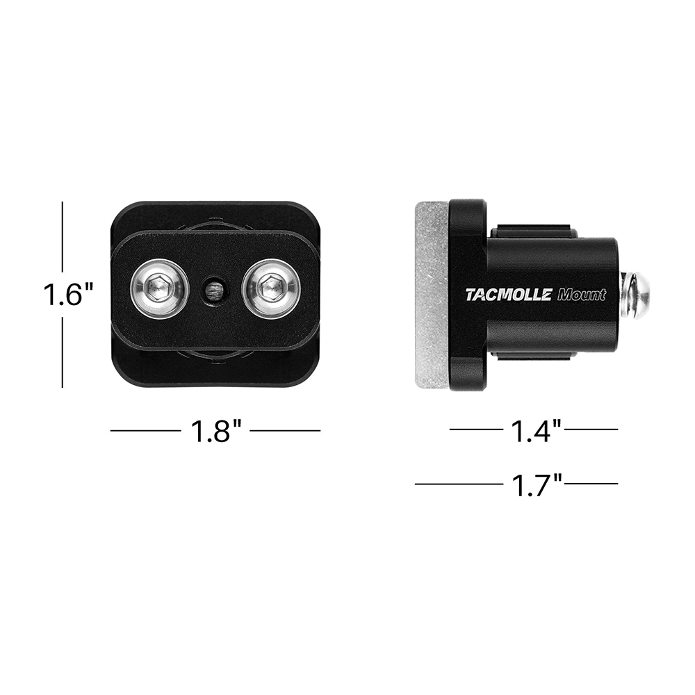 Molle Panel Mounting Bracket Base 2 Pack