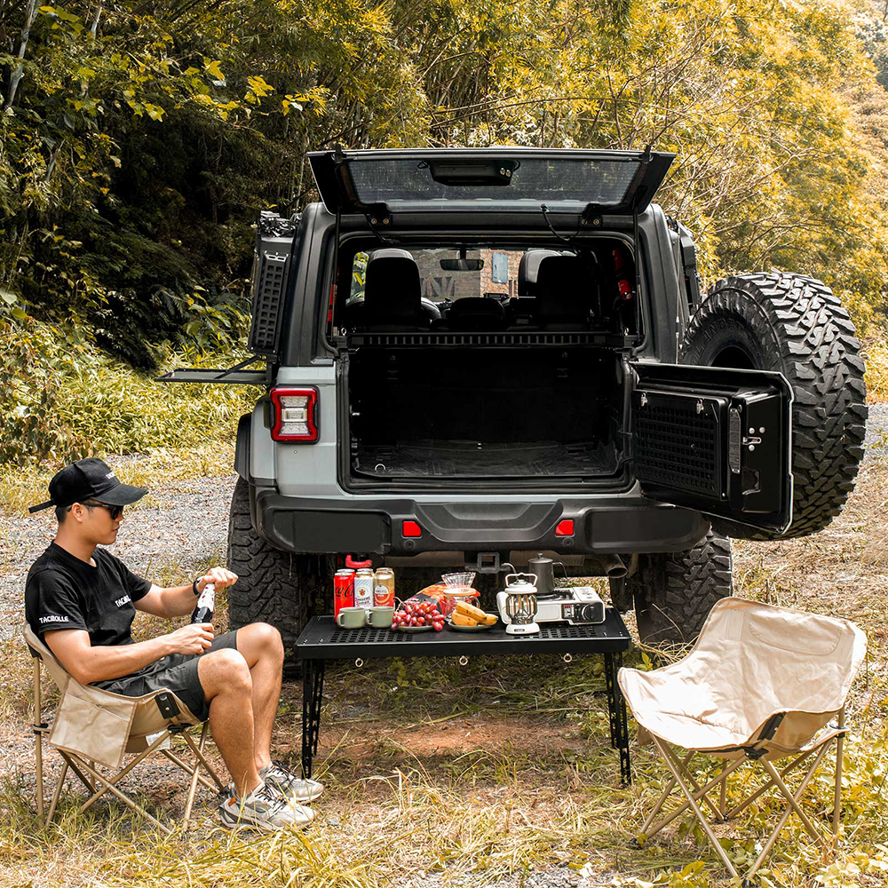 Rear Cargo Rack With Molle Panels For Jeep Wrangler