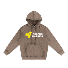 ARCANE WARRIOR Heavyweight Pure Cotton Classic Snow Washed Hoodie