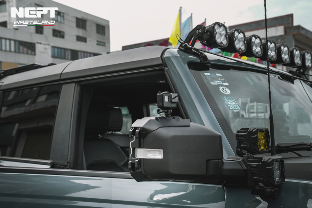 NEPT Wasteland Ford Bronco Mirror Covers Gopro Mount