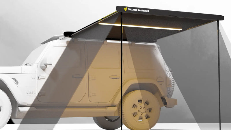 Arcane Warrior Side Tent Canopy For Jeep Wrangler