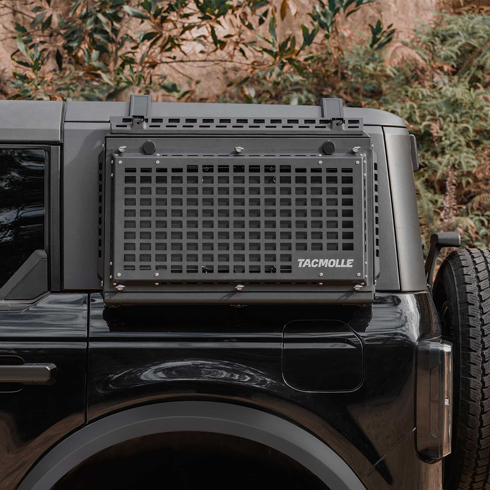 Rear Side Window Storage Box Molle Panel With Table For Ford Bronco