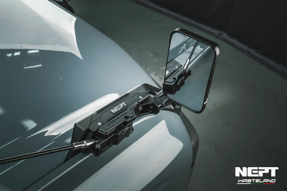 NEPT Wasteland Ford Bronco Quick-Release Blind Spot Hood Mirror