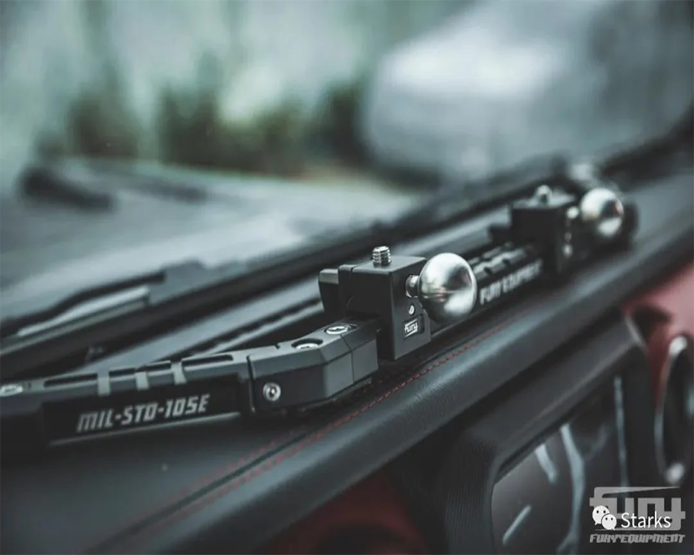 FURY Armory Jeep Center Control Rail Phone Mount