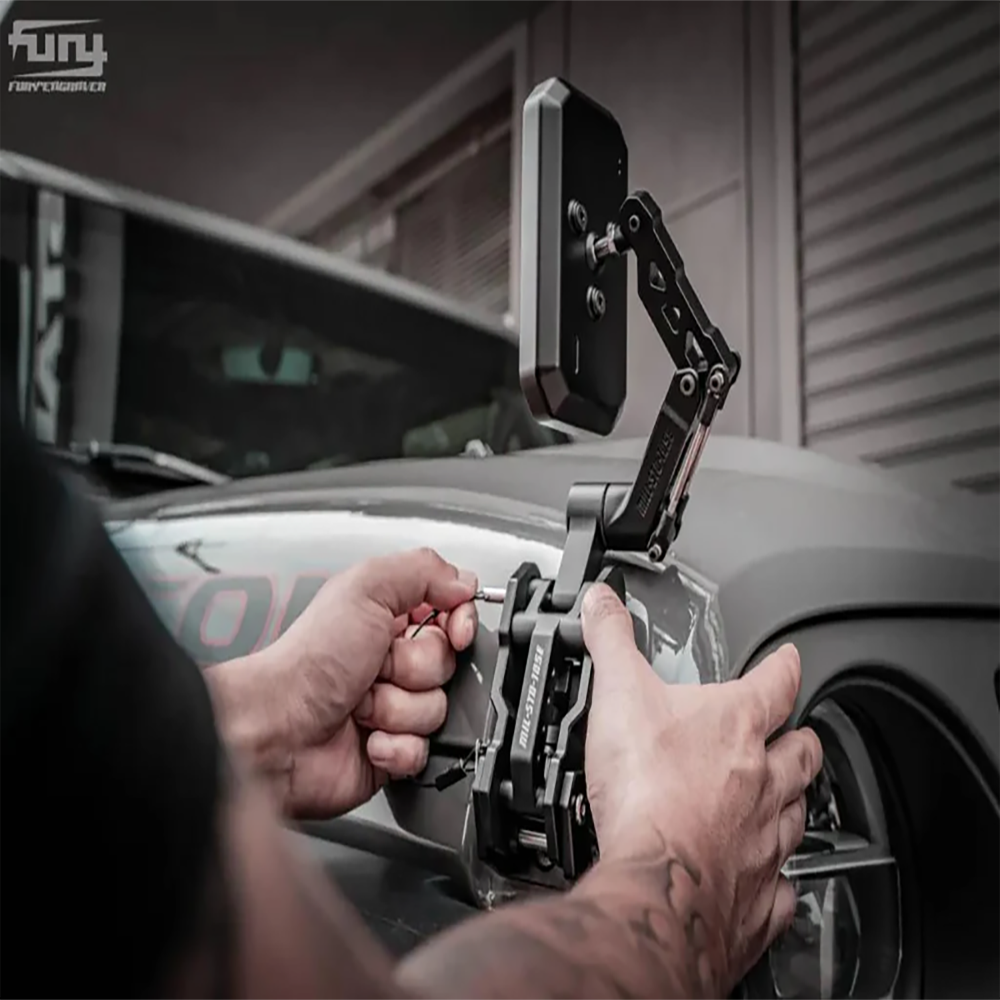 FURY Awaken Hood Latch With Mirror For Jeep Wrangler