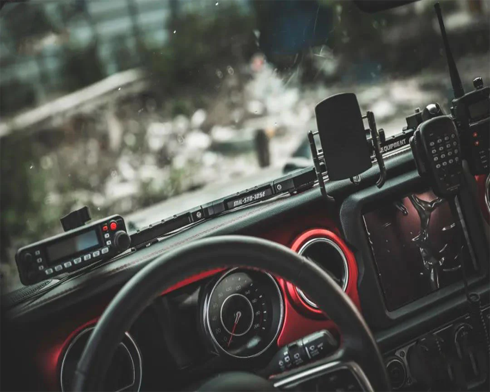 FURY Armory Jeep Center Control Rail Phone Mount