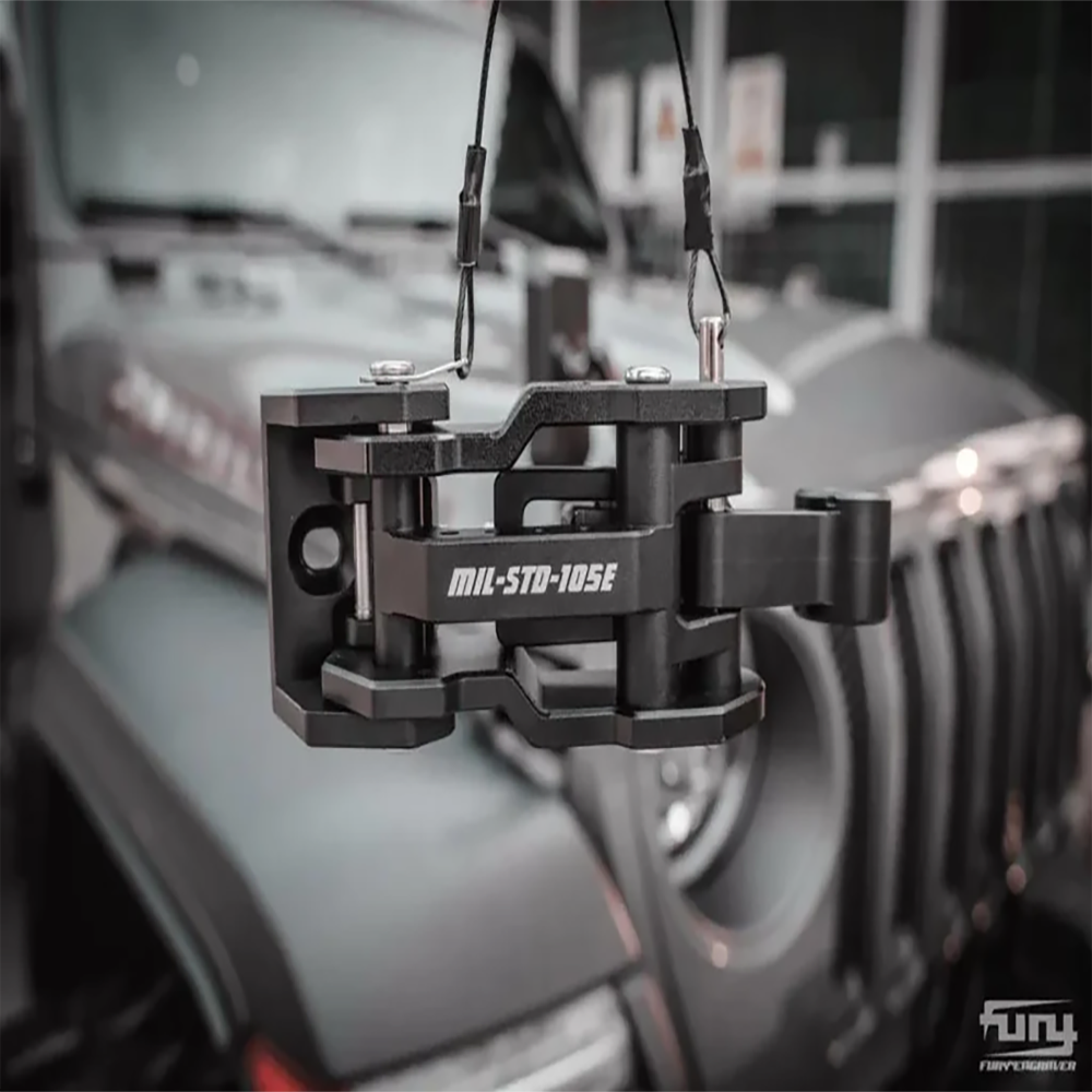 FURY Awaken Hood Latch With Mirror For Jeep Wrangler