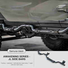 jeep side steps running boards black in color side view