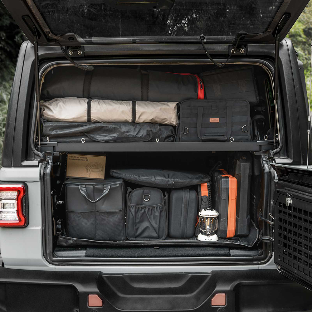 Rear Cargo Rack With Molle Panels For Jeep Wrangler