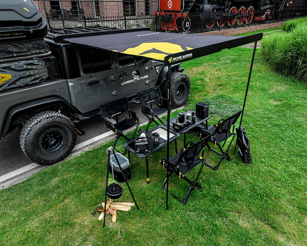 Arcane Warrior Side Tent Canopy For Jeep Wrangler