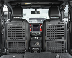 Back Seat Molle Panel With Tray and Steering Wheel Tray