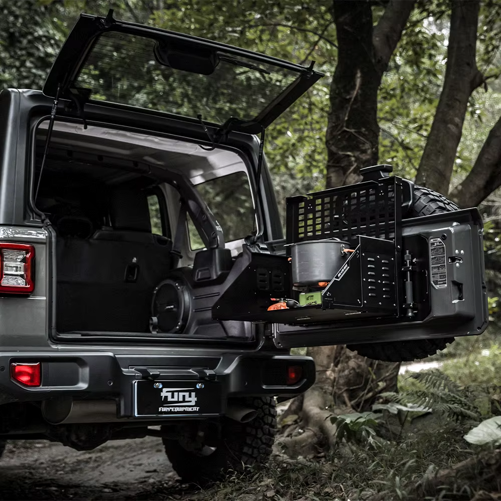 FURY Engraver Tailgate Table For Jeep Wrangler