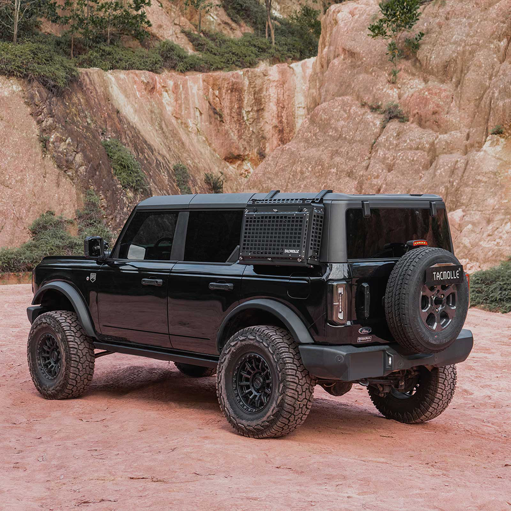 Rear Side Window Storage Box Molle Panel With Table For Ford Bronco