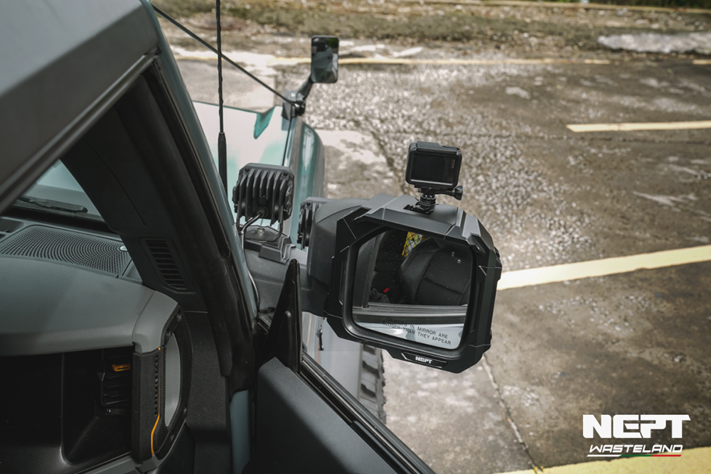 NEPT Wasteland Ford Bronco Mirror Covers Gopro Mount