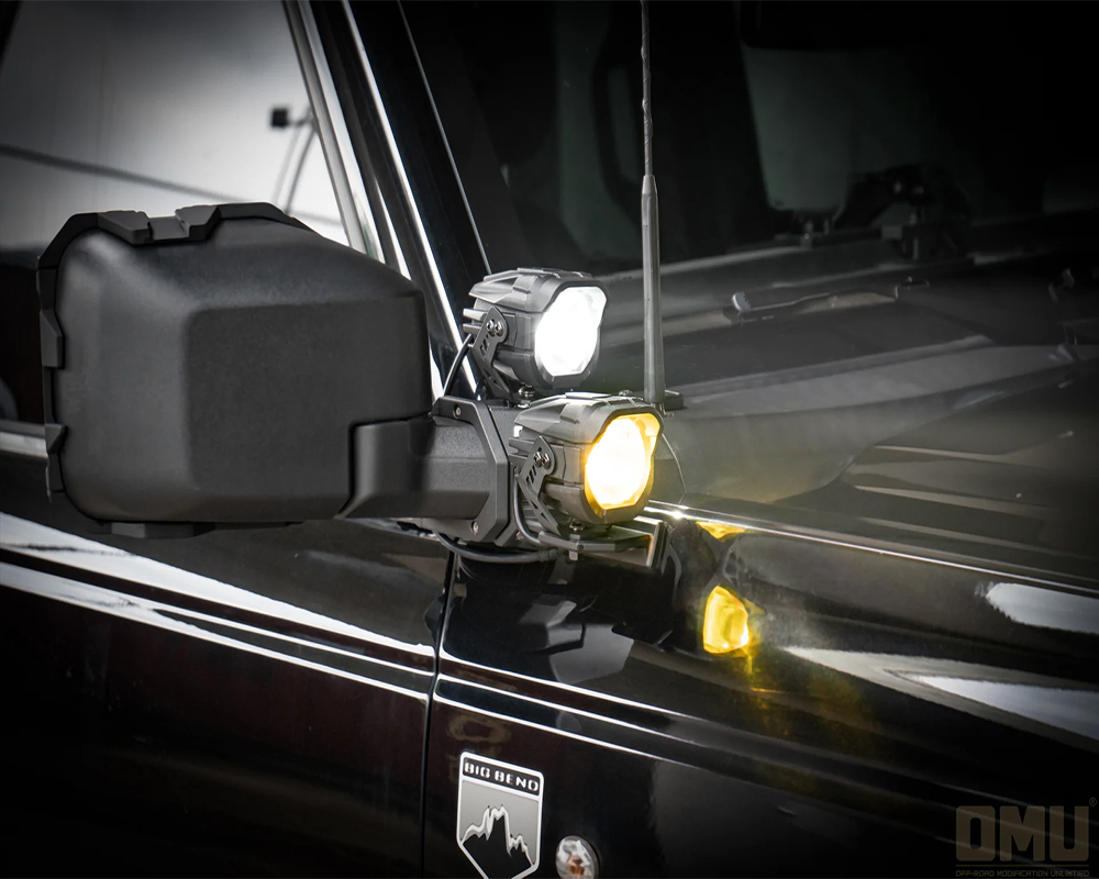 OMU Aluminum A-Pillar Light Mount For Ford Bronco