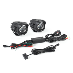 OMU Aluminum High and Low beam A-Pillar Spotlight For Jeep Wrangler