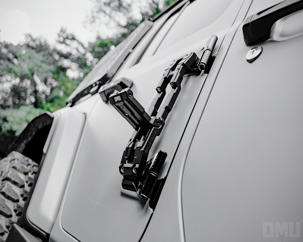 OMU Aluminum Door Hinge Step For Jeep Wrangler