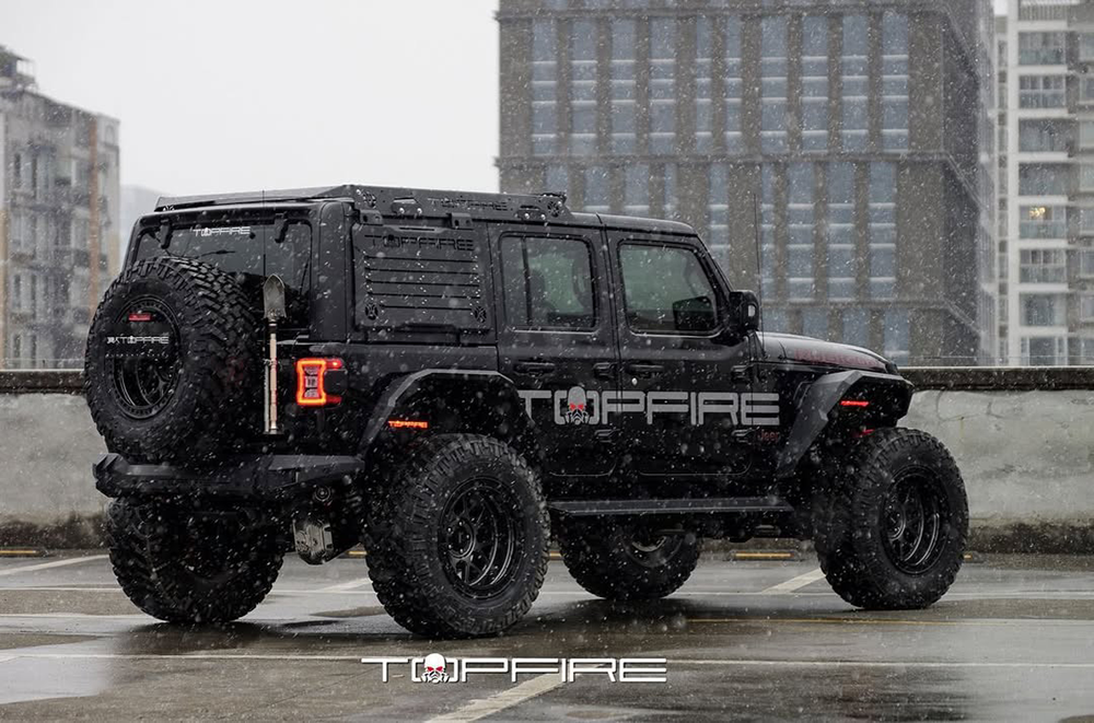 Topfire Design Flat Fenders For jeep Wrangler JL