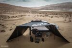 jeep wrangler awning with camping gear