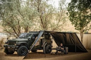 black side jeep wrangler awning